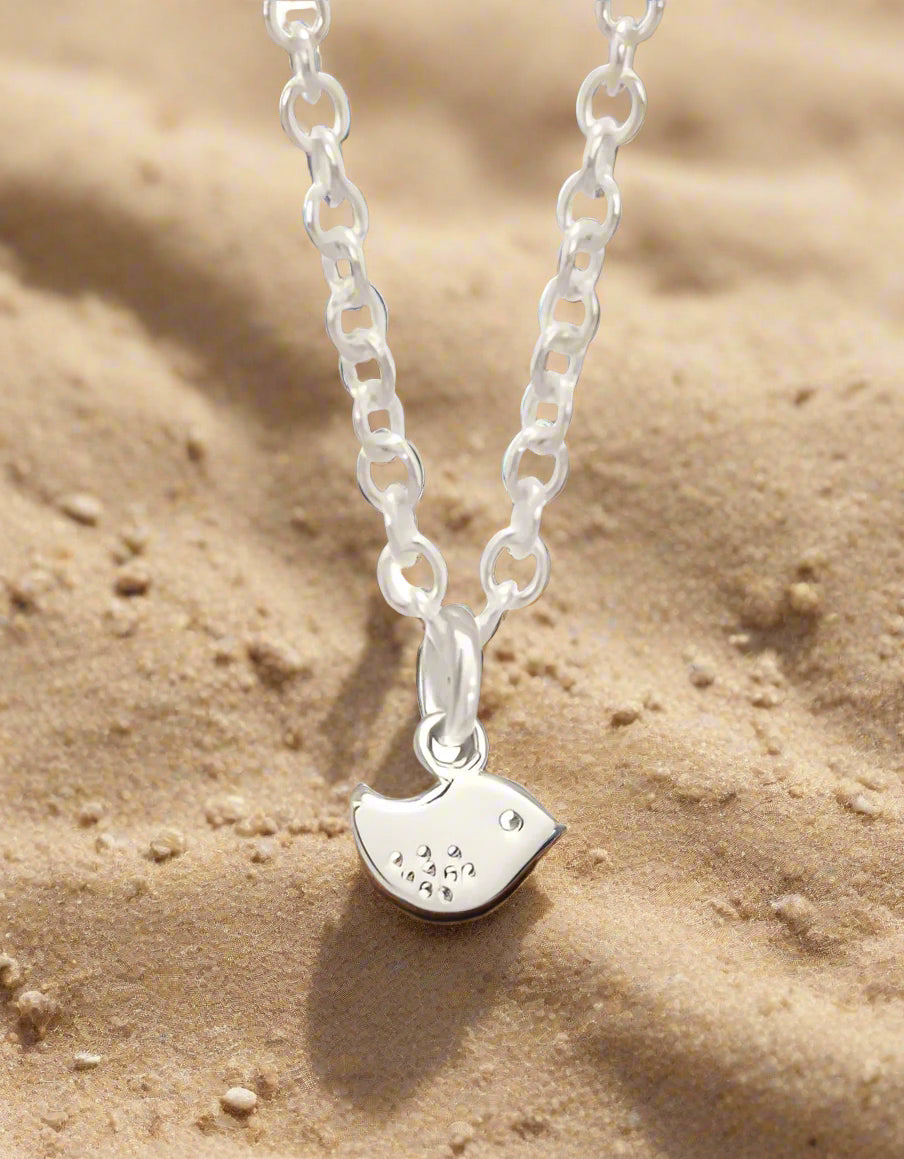 Sterling Silver Dove Pendant Necklace