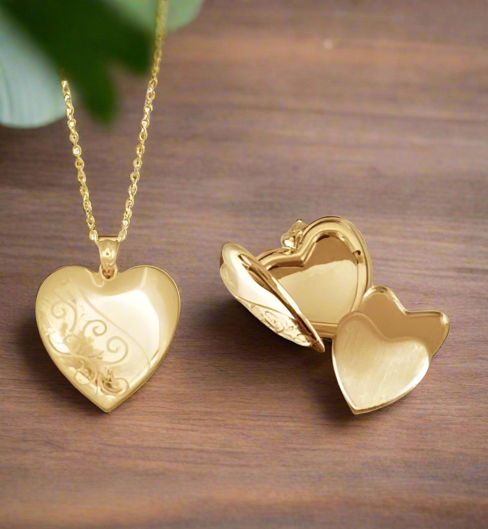 Cremation Keepsake Locket in 9ct Yellow Gold