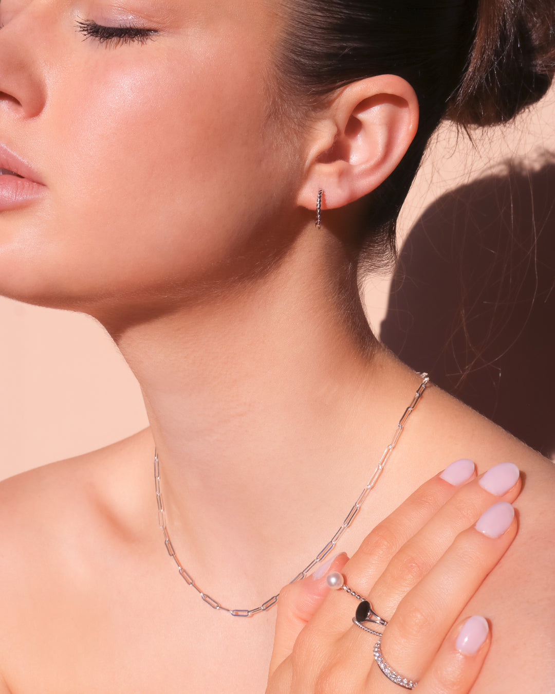 Sterling Silver Small Paperclip Chain
