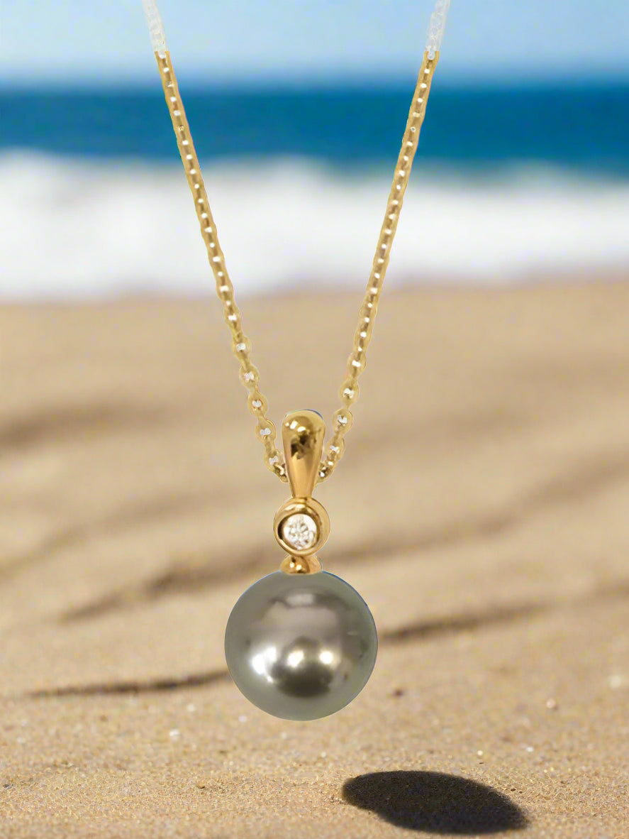 South Sea Black Pearl Necklace