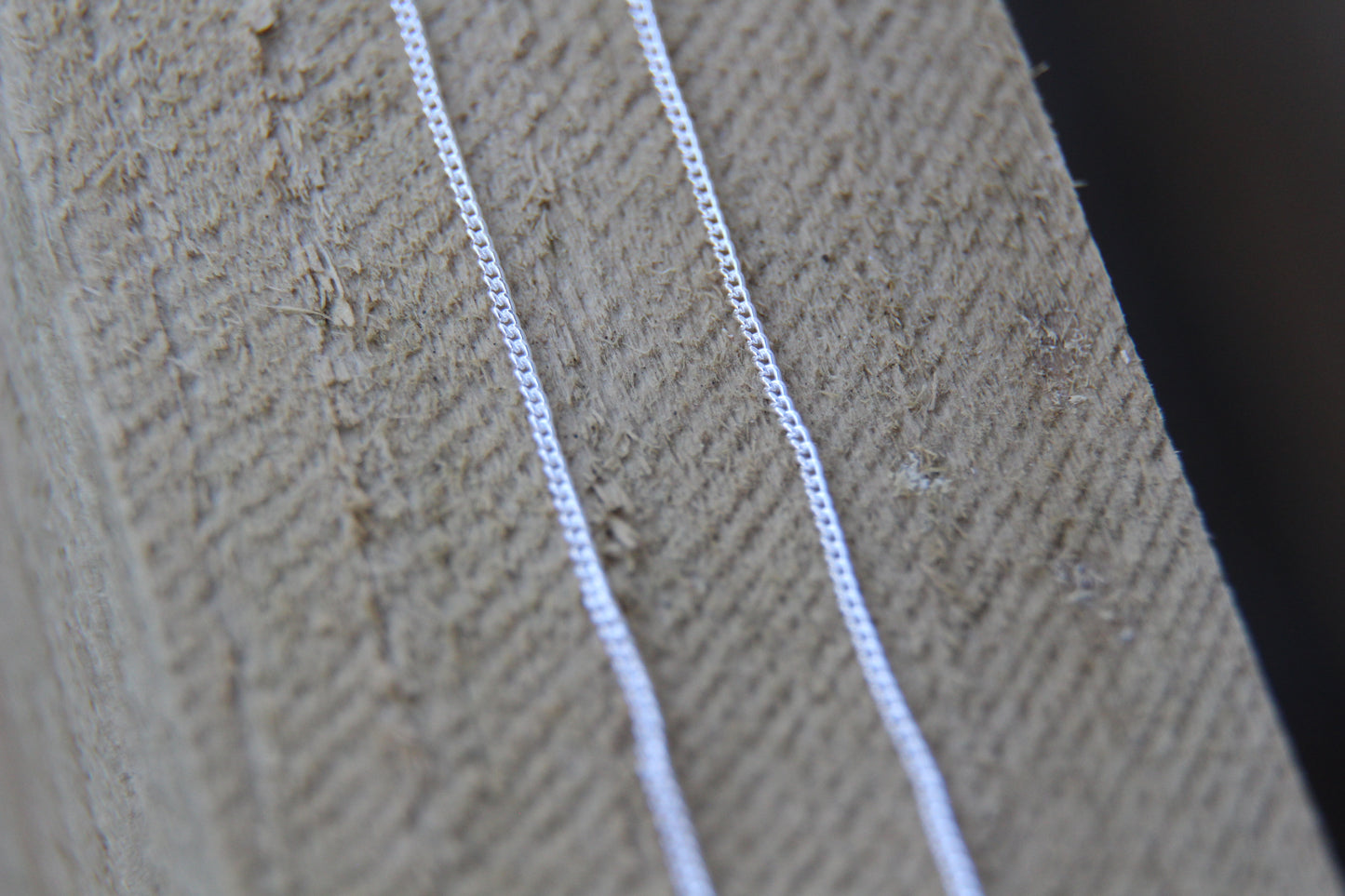 Sterling Silver Diamond Cut Curb Chain