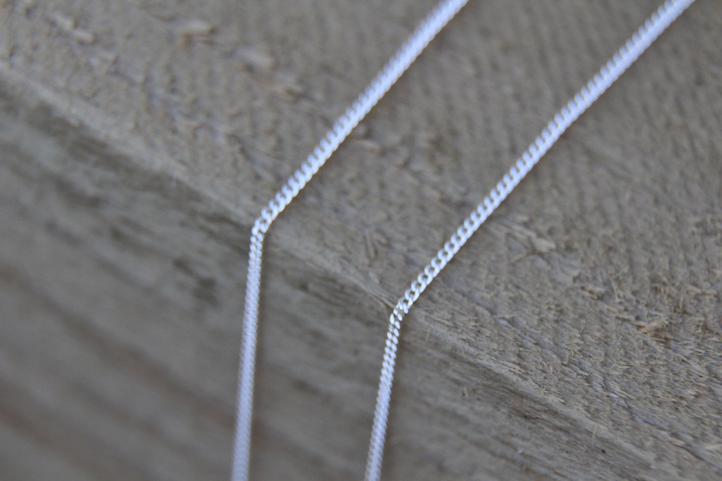 Sterling Silver Diamond Cut Curb Chain