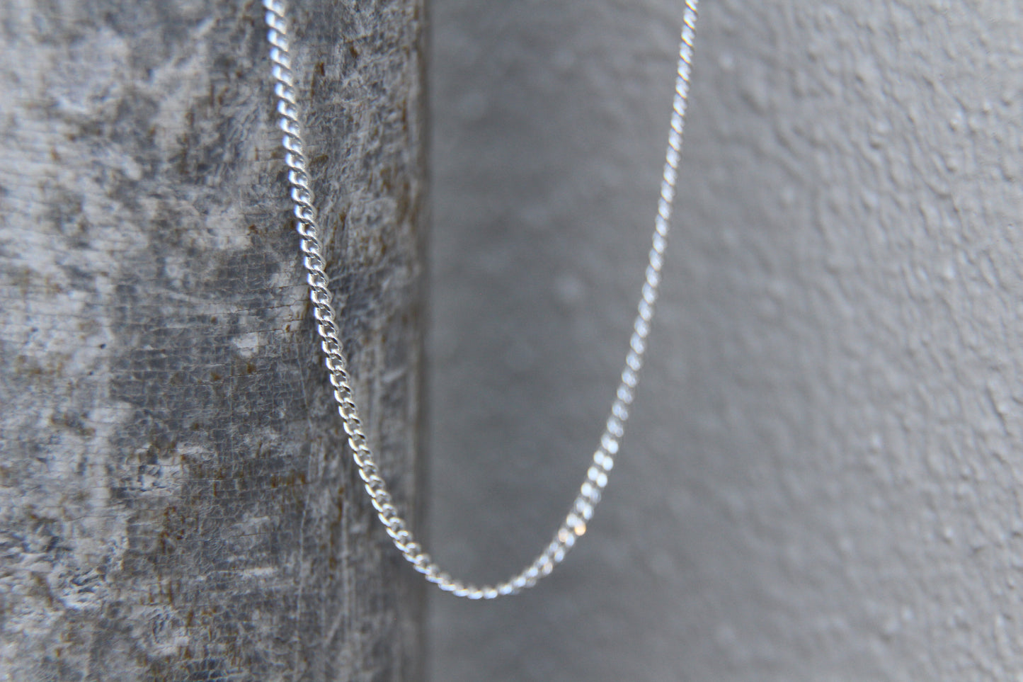 Sterling Silver Diamond Cut Curb Chain