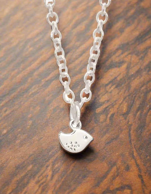 Sterling Silver Dove Pendant Necklace